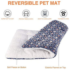 Large Pet Bed for Dogs with Comfortable, Soft, Easy to Clean, Four Seasons Reversible Fleece Bed Available for Medium Large Pets Indoor and Outdoor Bed