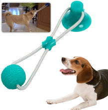Load image into Gallery viewer, Pet Molar Bite Toy, Multifunction Interactive Ropes Toys, Self-Playing Rubber Chew Ball Toy with Suction Cup for Chewing, Teeth Cleaning

