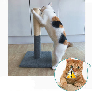 20.5'' Tall Cat Scratching Post, Cat Claw Scratcher with Hanging Ball, Durable Cat Furniture with Sisal Rope