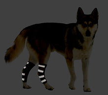 Load image into Gallery viewer, Dog Rear Leg Braces [Pair] Canine Wraps with Safety Reflective Straps for Injury and Sprain Protection, Healing and Loss of Stability from Arthritis
