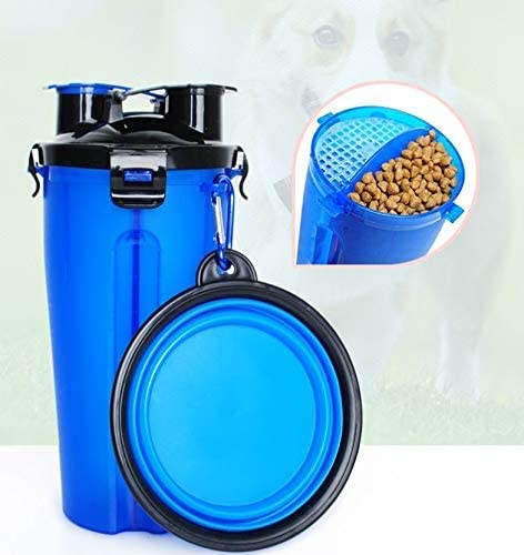 Pet Food Cups Water, Cup Feeding Dogs out Portable Dog Cups, Silicone Collapsible Water Bowl