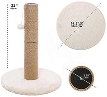Load image into Gallery viewer, Small Cat Scratching Posts Kitty Coconut Tree-Cat Scratch Post for Cats and Kittens - Plush and Sisal Scratch Pole Cat Scratcher
