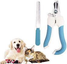 Load image into Gallery viewer, Dog Nail Clippers and Trimmer with Safety Guard and Nail Grind File, Stainless Steel Large Dog Cat Rabbit Bird Nail Scissor, Pet Grooming
