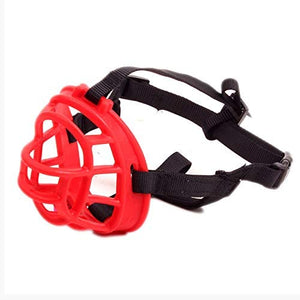 Dog Muzzle Basket, Soft Basket Muzzle for Medium Large Dogs, Best to Prevent Biting, Chewing and Barking Dog Mouth Cover