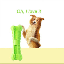 Load image into Gallery viewer, Dog Toothbrush Chew Toy Stick with Toothpaste Reservoir - Natural Rubber Dog Dental Chews Care Dog Toys Bone for Pet Teeth Cleaning
