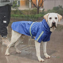 Load image into Gallery viewer, Dog Raincoat Leisure Waterproof Lightweight Dog Coat Jacket Reflective Rain Jacket with Hood for Small Medium Large Dogs
