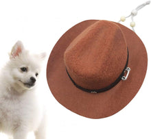 Load image into Gallery viewer, Pet Costume Cowboy Hat Dog Costume Accessories with Adjustable Rope Design

