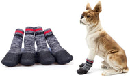 4PCS/ Pair Anti-Slip Pet Socks Shoes Boots Warm Cotton Socks Paw Protector Dogs Puppies Cats Accessories