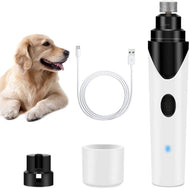 Pet Nail Grinder - Electric USB Rechargeable Ultra Quiet 3 Port Pet Dog & Cat Nail Grinder Powerful Painless and Gentle On Paws