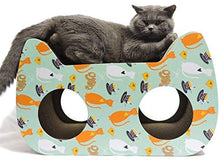 Load image into Gallery viewer, Cat Scratch Board Cat Scratch Post Scratching Board Cat Shape Kitten Lounge Cardboard Scratcher with Catnip
