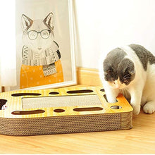 Load image into Gallery viewer, Pet Cat Furniture Corrugated Cat Scratcher Cardboard w/ Catnip Bell Balls for Cats &amp; Kittens
