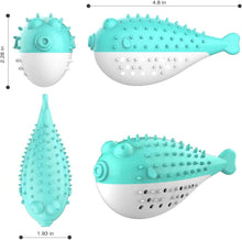 Load image into Gallery viewer, Cat Pet Toothbrush, Fish Shape Built-in Small Bell, Refillable Catnip Simulation Fish Teeth Cleaning 2 in 1 Chew Toys
