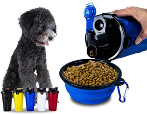 Pet Food Cups Water, Cup Feeding Dogs out Portable Dog Cups, Silicone Collapsible Water Bowl
