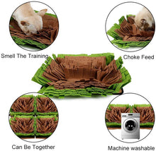 Load image into Gallery viewer, Pet Snuffle Mat Pet Nose Work Blanket Non Slip Petroom Snuffle Mat for Small Medium Large Dogs Cats Interactive Activity Foot Puzzle Snuff Mat
