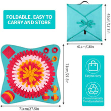 Load image into Gallery viewer, Dog Training Mats Dog Puzzle Toys, Nosework Blanket, Cat Snuffle Mat for Stress Release, Durable and Machine Washable, Ecourage Natural Feeding Skill
