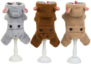 Sweater for Small Dogs, Pet Hoodie Coat Clothes Dog Pet Clothing Winter Autumn Fit for Puppy Dog Teddy Four Leg Costume