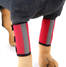 Load image into Gallery viewer, Dog Front Leg Compression Brace Protector with Reflective Straps Help Recovery Sleeve Injuries Sprains and Loss of Stability from Arthritis
