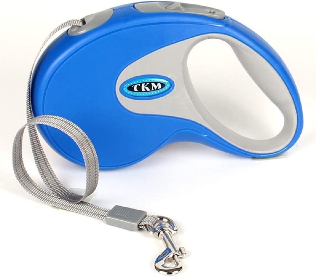 Automatic Retractable Pet Leash with Nylon Ribbon Cord Soft Hand Grip Extendable Traction Rope Break & Lock System