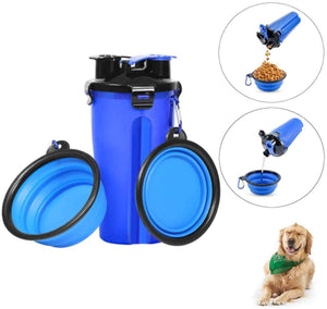 Pet Food Cups Water, Cup Feeding Dogs out Portable Dog Cups, Silicone Collapsible Water Bowl