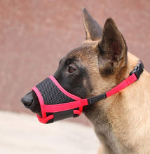 Load image into Gallery viewer, Nylon Dog Muzzle - Anti-Biting Barking Secure Fit Dog Muzzle - Mesh Breathable Dog Mouth Cover for Small Medium Large Dogs
