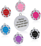 Personalized Funny Dog ID Tags with Engraved Custom Text, Custom Pet ID Tags for Small Medium Large Dogs 