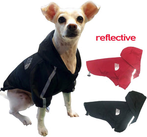 Dog Raincoat Waterproof Lightweight Dog Coat Jacket Reflective Rain Jacket with Hood for Small Medium Large Dogs