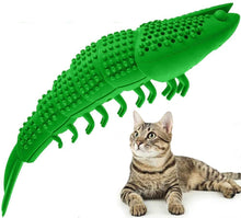 Load image into Gallery viewer, Cat Toothbrush Interactive Chewing Toy, Dental Care for Kitten Teeth Cleaning, Leaky Food Device, Lobster Shape Natural Rubber Bite Resistance
