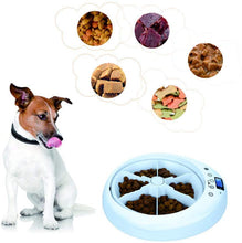 Load image into Gallery viewer, 6-meals Portion Automatic Pet Feeder - Auto Pet Feeder with Digital Timer Food Dispenser Wet and Dry Foods

