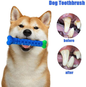 Puppy Brush Toothbrush Dog Toothbrush and Dog Chew Toy Dog Teeth Cleaning Toys Multifunctional Silicone Teething