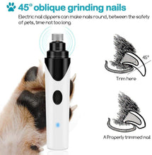 Load image into Gallery viewer, Pet Nail Grinder - Electric USB Rechargeable Ultra Quiet 3 Port Pet Dog &amp; Cat Nail Grinder Powerful Painless and Gentle On Paws
