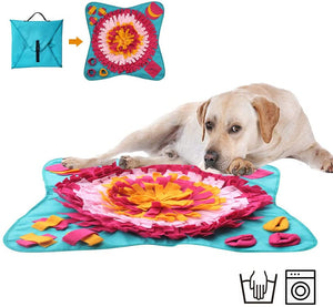 Dog Training Mats Dog Puzzle Toys, Nosework Blanket, Cat Snuffle Mat for Stress Release, Durable and Machine Washable, Ecourage Natural Feeding Skill
