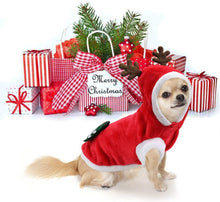 Load image into Gallery viewer, Dog Costume Christmas, Pet Dog Hoodie Coat Clothes, Reindeer Apparel, Winter Pet Clothing for Christmas Party Puppy Christmas Costume
