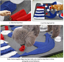 Load image into Gallery viewer, Puzzle Food Mat Snuff Pad Pet Toy Cat and Dog Interactive Training Mat, Nosework Blanket Suitable for All Cats and Dogs, Slow Feeding Mat
