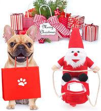 Load image into Gallery viewer, Dog Santa Claus Riding Christmas Costume Funny Pet Cowboy Rider Horse Designed Dogs Cats Outfit Clothes Apparel Party Dress up Clothing

