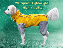Load image into Gallery viewer, Dog Raincoats Waterproof Lightweight &amp; High Visibility Full Range Sizes for Large Medium Small All Breeds Poncho Hoodies
