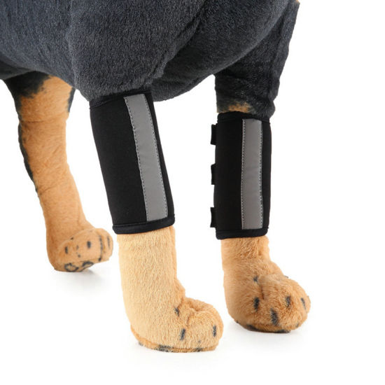 Dog Front Leg Compression Brace Protector with Reflective Straps Help Recovery Sleeve Injuries Sprains and Loss of Stability from Arthritis