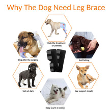 Load image into Gallery viewer, Dog Rear Leg Braces [Pair] Canine Wraps with Safety Reflective Straps for Injury and Sprain Protection, Healing and Loss of Stability from Arthritis
