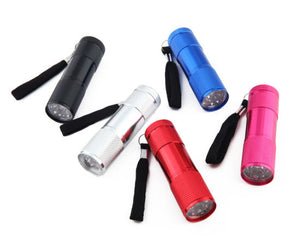 Portable UV Light with 9 LEDs, 395nm, Ultraviolet Light Detector for Invisible Ink Pens, Dog Cat Pet Urine Stain UV Blacklight Flashlight