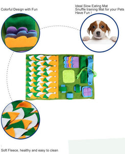 Snuffle Mat Nosework Dog Feeding Mat Pet Training Play Mats Puzzle Toys for Stress Release Activity Mat for Foraging Skill, Non-Slip Snuffle Mats