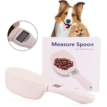 Load image into Gallery viewer, Pet Food Measuring Spoon Water Cup Portable Digital Scale Scoops with LCD Display for Measuring Pet Cat and Dog Food Pet Feeding Accessories
