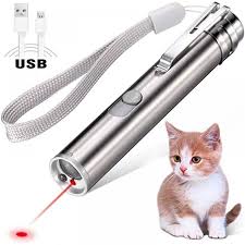 Rechargeable Cat Training Exercise Chaser Toy, 3 Mode, LED Light, Cat Light Toy