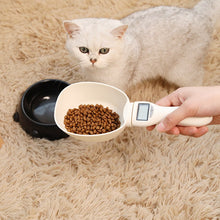 Load image into Gallery viewer, Pet Food Measuring Spoon Water Cup Portable Digital Scale Scoops with LCD Display for Measuring Pet Cat and Dog Food Pet Feeding Accessories
