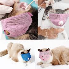 Cat Muzzle Breathable Mesh Pet Muzzle Grooming Prevent Kitty Mask Anti Biting and Chewing Anti-Meow Cat Mask