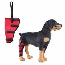 Load image into Gallery viewer, Adjustable Supportive Dog Canine Rear Leg Hock Joint Wrap Protects Wounds Heal Compression Brace Heals and Helps Arthritis
