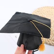 Graduation Hat Pet Accessories Black Graduation Hat with Adjustable Rope Design Pet Costume Hat