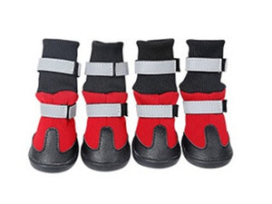 Dog Shoes Waterproof Dog Boots Anti-Slip Snow Boots Warm Paw Protector for Dog in Winter Fashion Boots